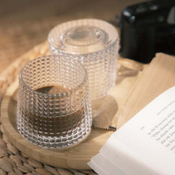 Smoked Sea Foam Wine Glass