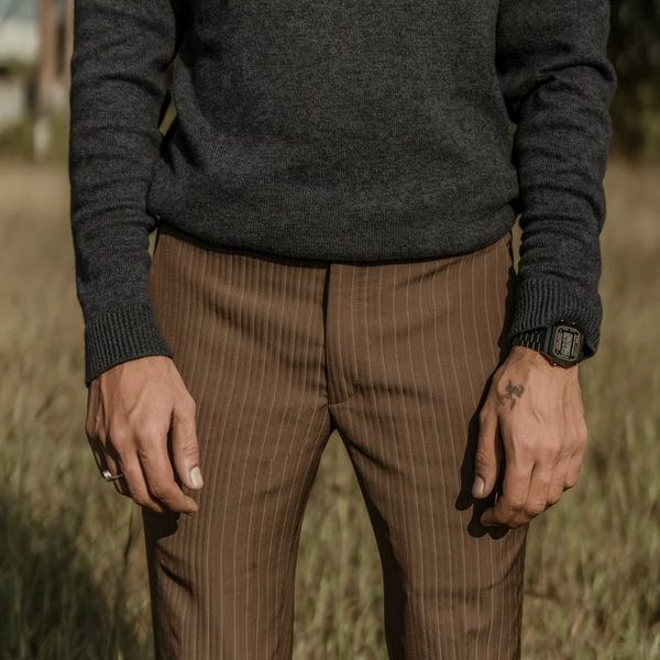 Slim Fit Olive Knit Beanie