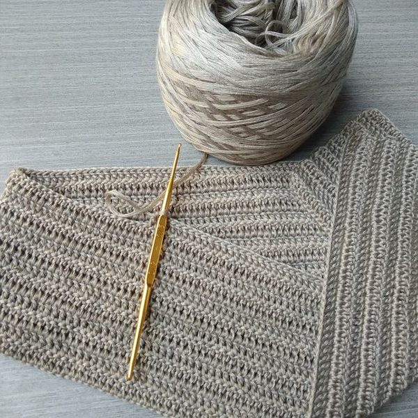 Hand-Loomed Cream Cashmere Scarf