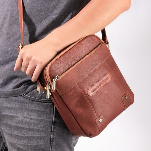 Recycled Leather Olive Bucket Bag