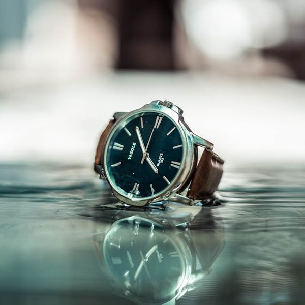 Sub-Second Black Dial Quartz Watch